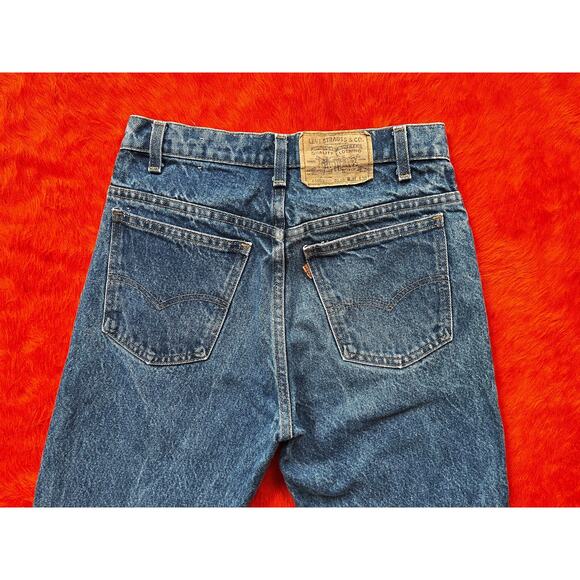 Vintage 80s Levi’s 550 Orange Tab Jeans | Mid-Blue Denim | W29 - Picture 6 of 10